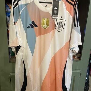 Adidas Womens Spain Football Fifa World Champions 2023 White Jersey (size XXL)